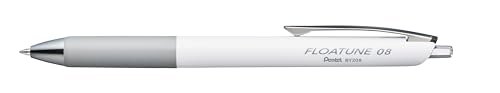 Pentel BY208 Floatune chowany długopis kulkowy, końcówka 0,8 mm, czarny atrament (pojedynczy długopis)