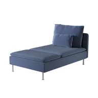 Pokrowce na meble - Dekoria pl pl Pokrowiec na szezlong Söderhamn granatowy welwet 93 x 151 x 83 cm Ingrid 1009-705-39 - miniaturka - grafika 1