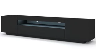 Szafka RTV AURA 200 uniwersalna czarny mat + LED - Szafki RTV Szafka RTV AURA 200 uniwersalna czarny mat + LED - Szafki RTV - miniaturka - grafika 1