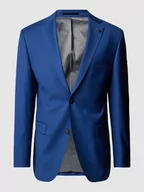 Marynarki męskie - Marynarka o kroju slim fit z aplikacją z logo - miniaturka - grafika 1