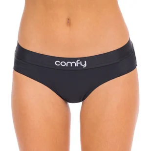 COMFYBALLS Majtki damskie BRIEFS COMFY Pitch Black - Bielizna sportowa damska - miniaturka - grafika 2