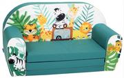 DELSIT- SOFA, KANAPA ROZKŁADANA , SOFKA DLA DZIECKA Z PIANKI, DT2-22024 SAFARI