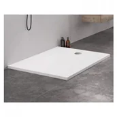 Brodziki prysznicowe - New Trendy B-0514 Brodzik NEX konglomeratowy prostokątny 180x90 biały gładki - miniaturka - grafika 1