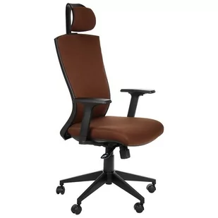 Fotel biurowy, krzesło biurowe Krzeło biurowe HG-0004F BRĄZ - Fotele i krzesła biurowe - miniaturka - grafika 1