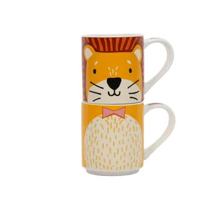 Zestaw prezentowy: 2 kubki porcelanowe dla dziecka, 2 x 265 ml - Kubki dla dzieci - miniaturka - grafika 1