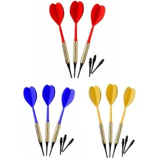 Rzutki Lotki Plastikowe do Darta Dart 3szt - Dart - miniaturka - grafika 1