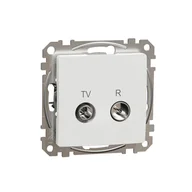 Gniazdka elektryczne - Schneider Gniazdo antenowe R/TV końcowe (4dB) SEDNA Design & Elements biały - miniaturka - grafika 1