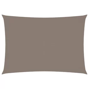 VidaXL Prostokątny żagiel ogrodowy, tkanina Oxford, 4x5 m, taupe - Parasole ogrodowe - miniaturka - grafika 1