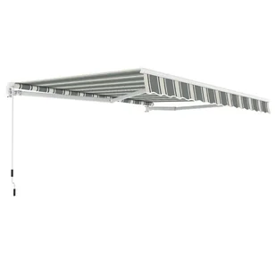 Jasnoszara markiza tarasowa Meven 400 x 250 cm - Markizy Jasnoszara markiza tarasowa Meven 400 x 250 cm - Markizy - miniaturka - grafika 1