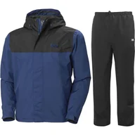 Pozostała odzież narciarska - Helly Hansen Sirdal/Seven J, komplet przeciwdeszczowy, męski, niebieski/czarny - miniaturka - grafika 1