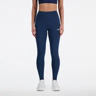 Spodnie sportowe damskie - Legginsy damskie New Balance WP41237NNY  granatowe - miniaturka - grafika 1