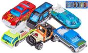 Samochody i pojazdy dla dzieci - AUTKA zestaw resoraków 6w1 RESORAKI zabawkowe samochodziki auta metalowe zabawki dla chłopców - miniaturka - grafika 1