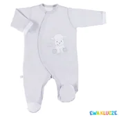 Pajacyki dla niemowląt - Ewa 852625 Newborn Pajac Szary 56 - miniaturka - grafika 1