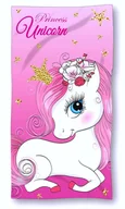 Okrycia kąpielowe dla dzieci - Ręcznik szybkoschnący kąpielowy Unicorn Jednorożec 70x140 Microfibra - miniaturka - grafika 1