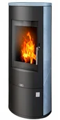Piece wolnostojące - ABX Piec kominkowy stalowy Aspen 7 wykończenie steatyt - miniaturka - grafika 1