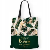 Torby i wózki na zakupy - TORBA SZOPERKA DUŻA NA ZAKUPY MOCNA DLA BABCI - miniaturka - grafika 1