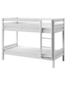 Krzesełka i taborety dla dzieci - Łóżko piętrowe OLAF białe/szare 90x190 cm, dla rodzeństwa, drewniane - miniaturka - grafika 1