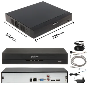 Rejestrator IP NVR4116HS-EI Dahua na 16 kamer IP do 16 Mpx Analityka AI SMD+ WizSense - Rejestratory do monitoringu - miniaturka - grafika 2
