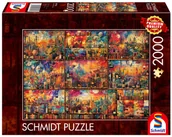 Puzzle - Schmidt, Puzzle PQ Podróże z książką i winem, 2000 el. - miniaturka - grafika 1