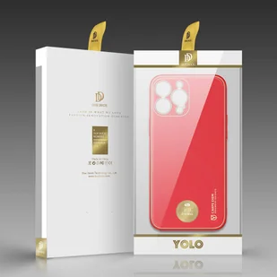 Dux Ducis Yolo eleganckie etui pokrowiec ze skóry ekologicznej iPhone 13 Pro Max czerwony - Etui i futerały do telefonów - miniaturka - grafika 5