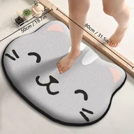 Inne - TEMU 1 Szt. Flizanowy Mat Do Kąpieli Z Kreskówkowymi Zwierzętami, Super Chłonny I Miękki Poduszka Z Gąbki, Antypoślizgowy Dywanik Do Podłogi W - miniaturka - grafika 1