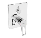 Baterie wannowe i prysznicowe - Hansa Twist - Bateria podtynkowa do obsługi dwóch wyjść wody, chrom 89849085 - miniaturka - grafika 1