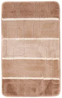 Dywaniki łazienkowe - Klasyczny beżowy dywanik łazienkowy w pasy P0-C80 - miniaturka - grafika 1