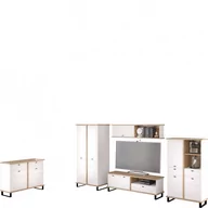 Inne meble do salonu - Zestaw Mebli do Salonu 4 Cross MebloCross Dąb Artisan / Biały Mat - miniaturka - grafika 1