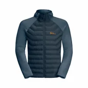 Kurtki męskie - Męska kurtka hybrydowa Jack Wolfskin ROUTEBURN PRO HYBRID M midnight sky - XXL - miniaturka - grafika 1