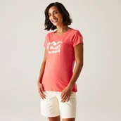 Koszulki i topy damskie - Regatta Damska koszulka Breezed V Różowy, Rozmiar: 40 - miniaturka - grafika 1