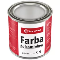 Akcesoria kominkowe - Farba do kominków termoodporna żeliwo stal 200ml - miniaturka - grafika 1