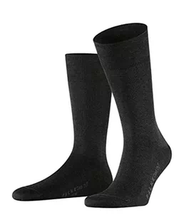 FALKE Mężczyźni Skarpety Cool 24/7 M SO Organiczna Bawełna jednokolorowe 1 Para, Szary (Anthracite Melange 3080), 49-50 - Skarpetki damskie - miniaturka - grafika 1