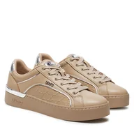 Sneakersy damskie - Sneakersy Liu Jo Silvia 97 BF4019 PX143 Beżowy - miniaturka - grafika 1