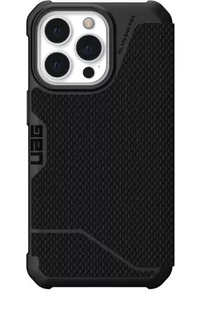 UAG Metropolis obudowa ochronna z klapką do iPhone 13 Pro kevlar czarna IEOUME13PKBK - Etui i futerały do telefonów - miniaturka - grafika 1