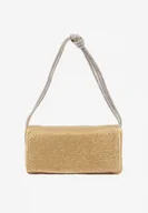 Torebki damskie - Złota Cyrkoniowa Torebka Wieczorowa Vices Devore - miniaturka - grafika 1