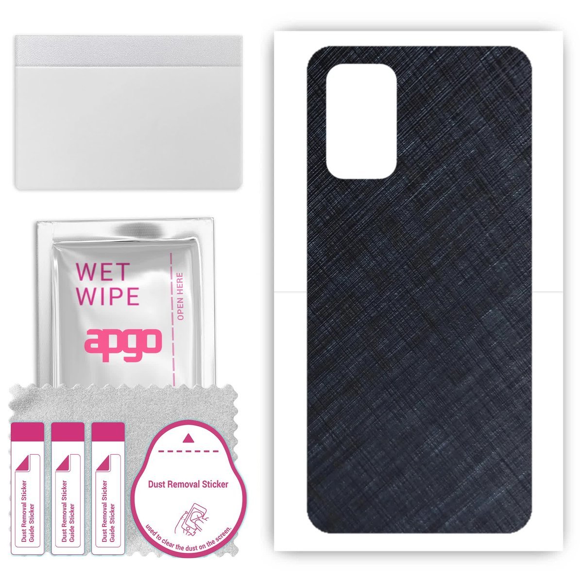 Folia naklejka skórka strukturalna na TYŁ do HTC Wildfire E Star - Tytan Niebieski - apgo SKINS