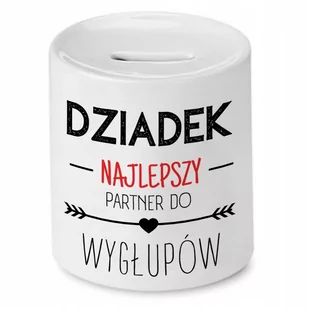 SKARBONKA DZIEŃ DZIADKA NAJLEPSZY PARTNER z Nadrukiem ze Zdjęciem - Skarbonki - miniaturka - grafika 1