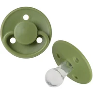 Smoczki uspokajające - Smoczek uspokajający okrągły silikonowy 6m+ Grasshopper / Mininor - miniaturka - grafika 1