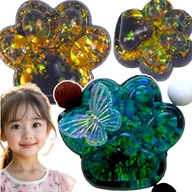 Zabawki zręcznościowe - GNIOTEK KOCIA ŁAPKA SQUISHY ZESTAW 2 SZTUKI ZABAWKA ANTYSTRESOWA PSIA ŁAPA - miniaturka - grafika 1