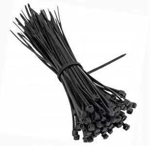 Opaski Kablowe Zaciskowe 300x5mm Czarne Uv 100 szt - Inne mocowania - miniaturka - grafika 2