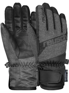Reusch Rękawiczki narciarskie "Dario R-TEX® XT Junior" w kolorze czarno-szarym - Rękawiczki - miniaturka - grafika 1