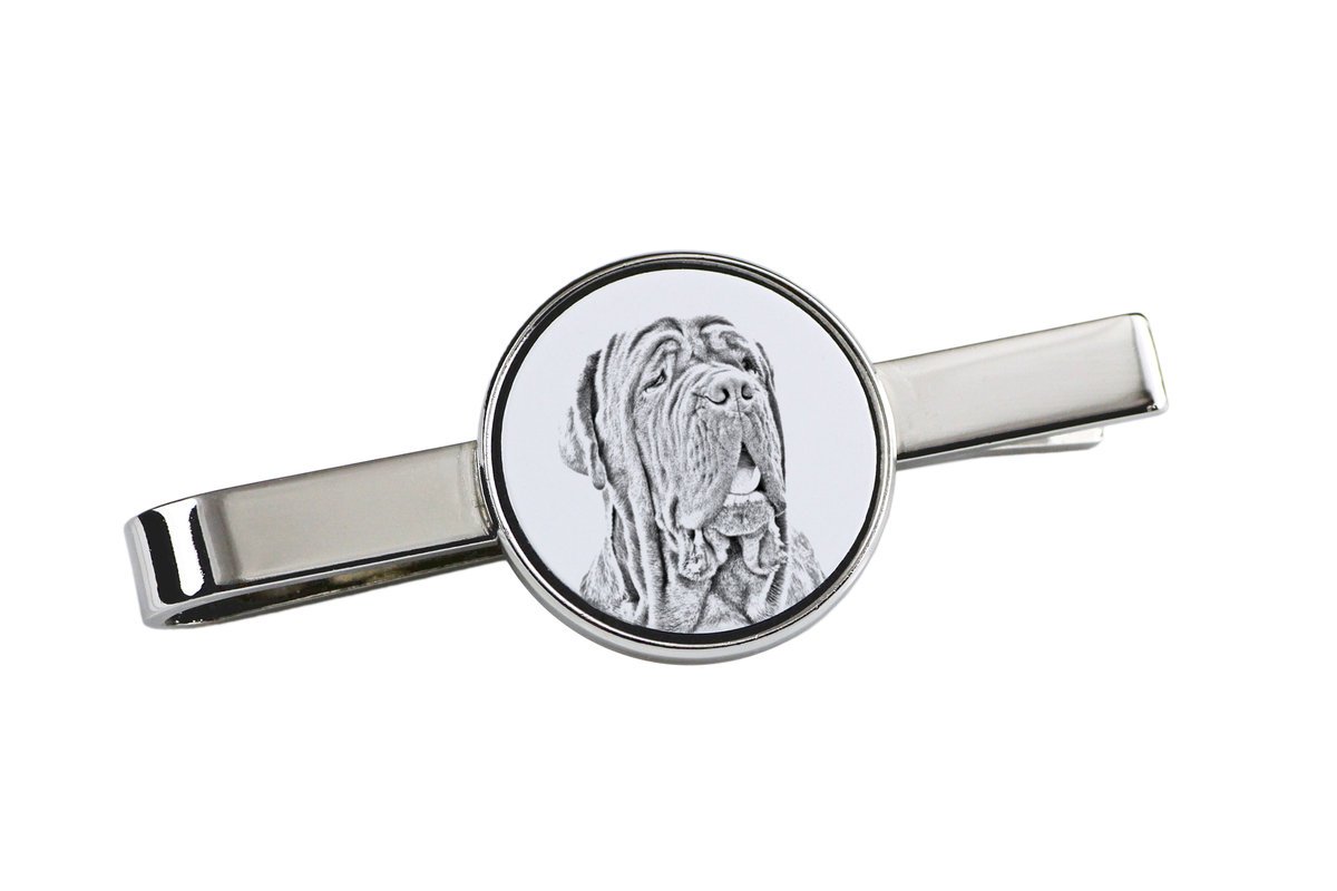 Mastif neapolitański, Neapolitan mastiff, Mastino napoletano - spinka do krawata z psem, personalizowany klips do krawata, wyjątkowy prezent dla męż..