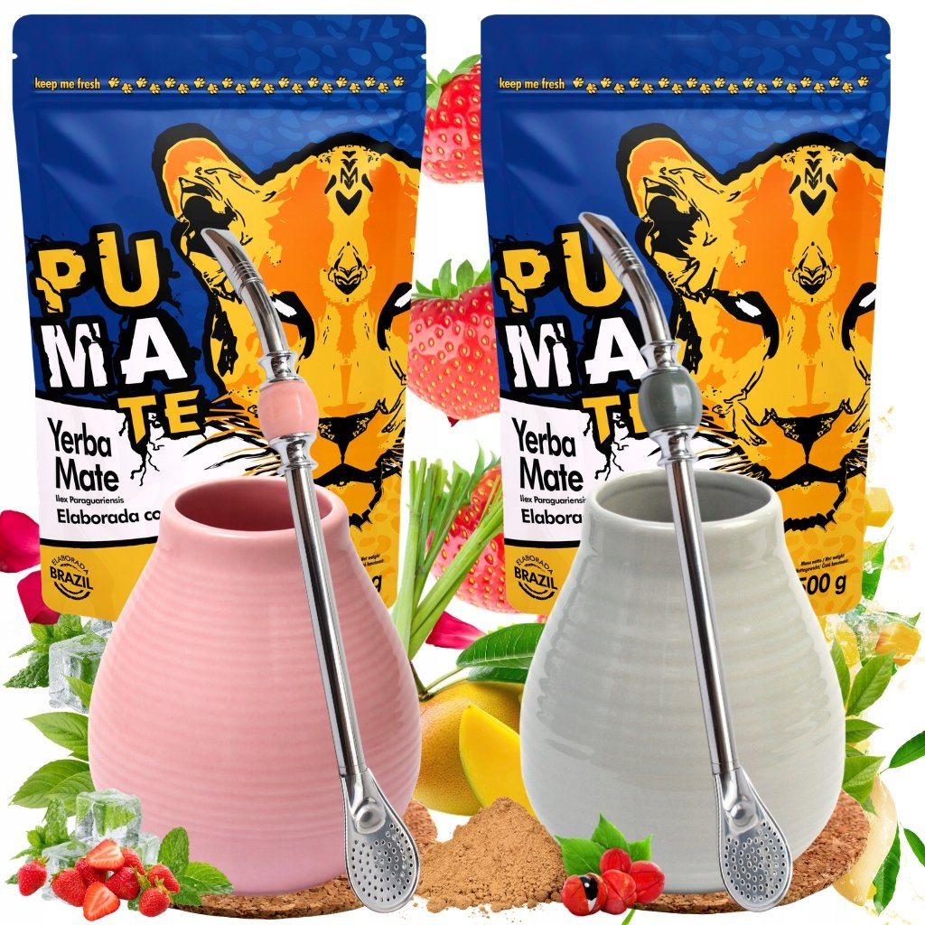 Zestaw Yerba Mate Dla Dwojga PumaTe Matero Bombilla