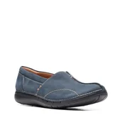 Półbuty damskie - Clarks Un Loop Stride E [navy nubuck] - rozmiar 37.5 - miniaturka - grafika 1