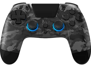 OUTLET - Kontroler bezprzewodowy GIOTECK VX4+ Wireless RGB Controller Dark Camo do PS4 i PC - Elektronika OUTLET - miniaturka - grafika 1