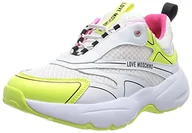 Trampki damskie - Love Moschino Damskie trampki Ja15025g1giq510a35 W.białe, rozmiar 36, biały, 35 EU - miniaturka - grafika 1