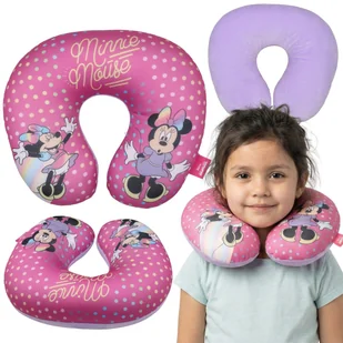 Disney Myszka Minnie Poduszka podróżna, ROGAL na szyję DO SAMOLOTU, zagłówek do auta 26x30cm - Kołdry i poduszki dla dzieci Disney Myszka Minnie Poduszka podróżna, ROGAL na szyję DO SAMOLOTU, zagłówek do auta 26x30cm - Kołdry i poduszki dla dzieci - miniaturka - grafika 1