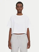 Koszulki i topy damskie - Under Armour T-Shirt Rival 1389721 Biały Loose Fit - miniaturka - grafika 1