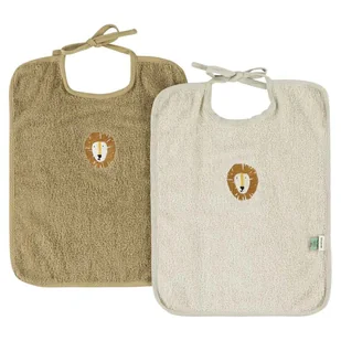 Śliniaki Xl 2-Pack - Aura Lew Trixie Baby - Śliniaki i fartuszki - miniaturka - grafika 1