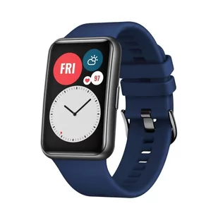 Pasek silikonowy FIXED do Huawei Watch FIT, niebieski - Akcesoria do smartwatchy - miniaturka - grafika 1